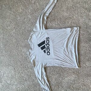 Adidas Gray Long Sleeve Shirt 2XL